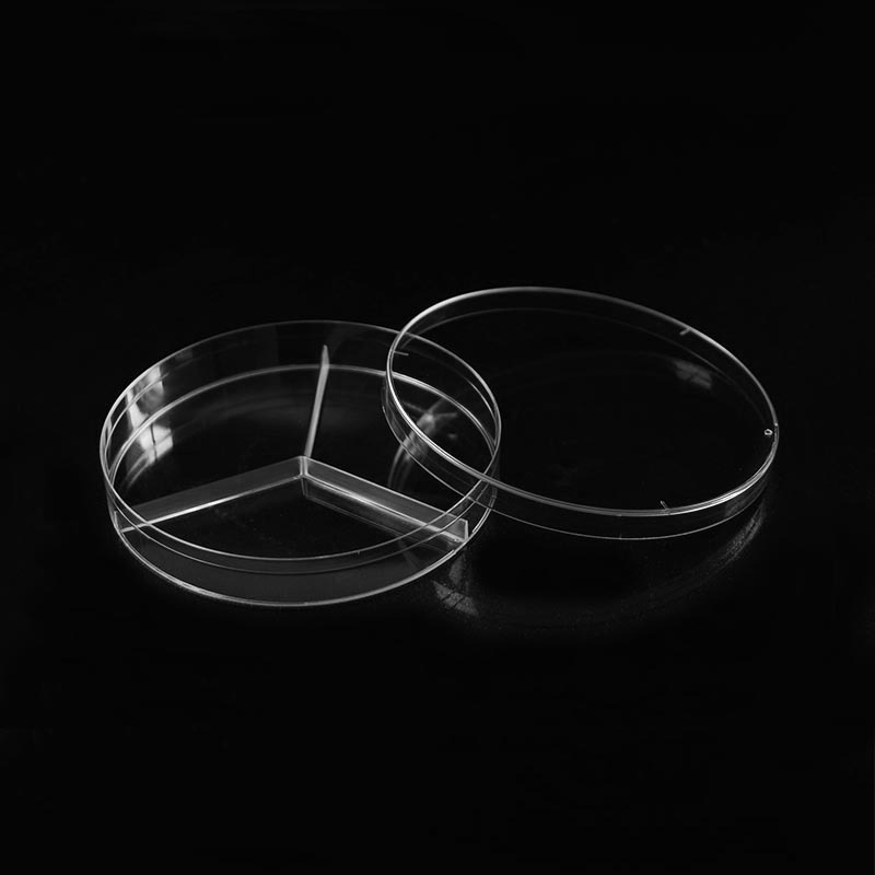 90mm Triple Vents Petri Dishes, 3 Compartments